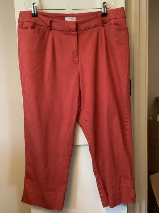 St. John's Bay Pants - St. John's Bay Woman Stretch Coral Cropped Dress Pants